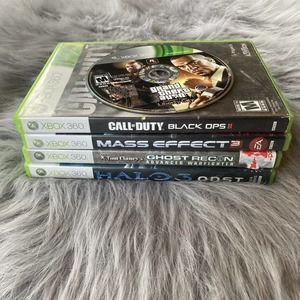 Xbox 360 video games bundle Of 4 Halo Mass Effect Call Of Duty Ghost Recon Play